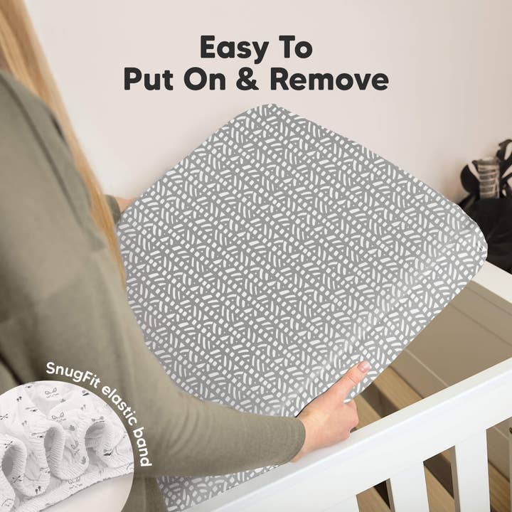 Nordic 2-pack Organic Cotton Fitted Crib Sheet for wholesale on Faire5