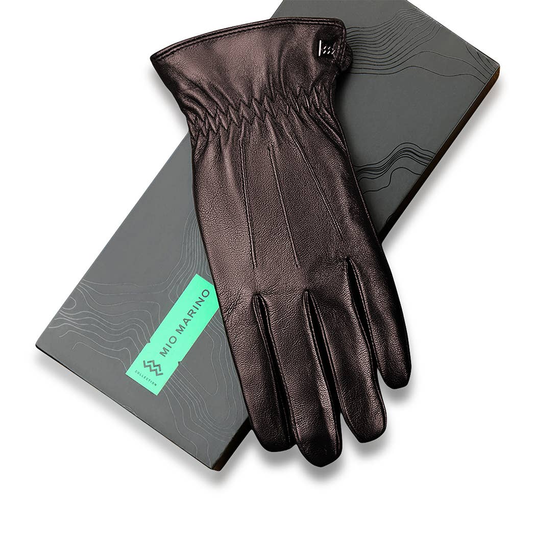 Mio Marino – Engroshandel Handsker - Herre – Ridged Læderhandsker3
