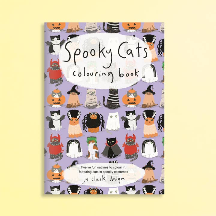 Jo Clark Design - Wholesale Coloring & Activity Book - Kids & Baby - Spooky Cats Colouring Book0