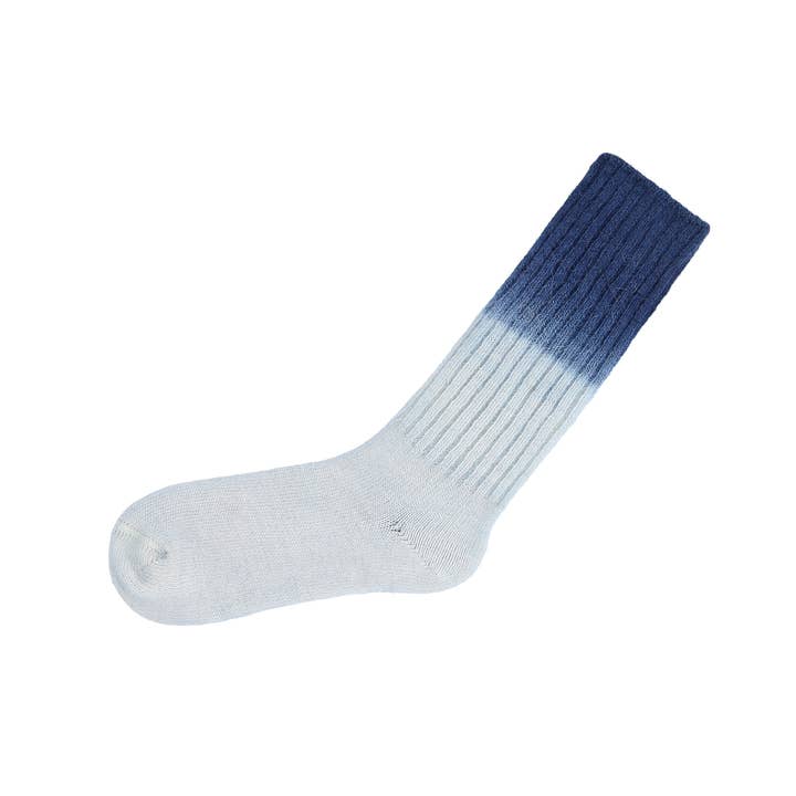 Calzini in alpaca - Indigo Dip Dye per la vendita all'ingrosso da parte di Patapaca