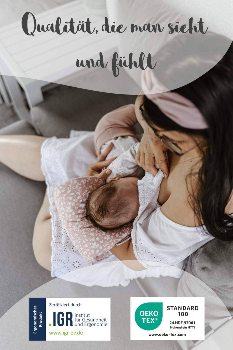 HOBEA-Germany GmbH - Wholesale Nursing Pillow/Pad - Maternity - Mini Nursing Pillow Waffelmuster mauve4