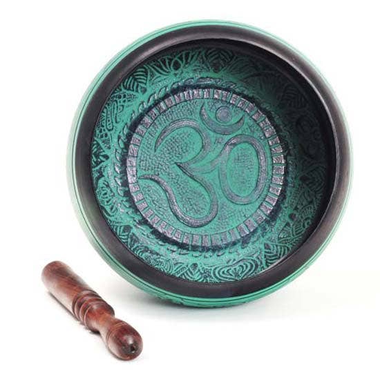 Green Singing Bowl - 8" Diameter for wholesale on Faire1