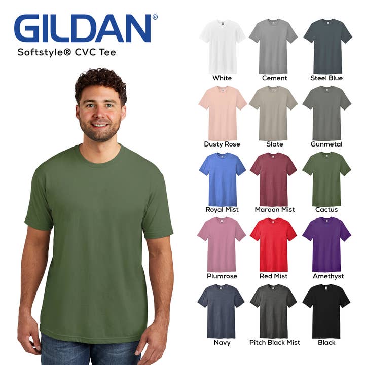 Gildan Softstyle CVC Tee 67000 for wholesale by Herbs Trade