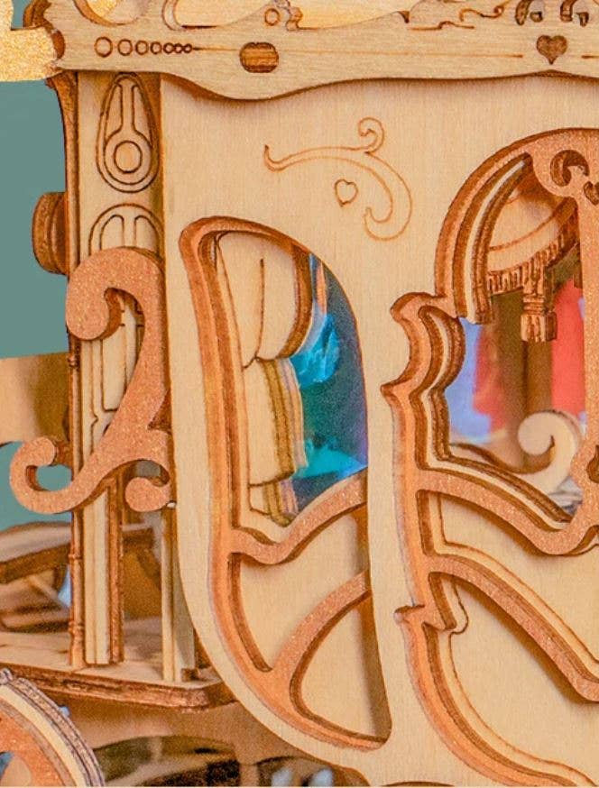 Hands Craft - Wholesale Puzzle - Kids - 3D Laser Cut Wooden Puzzle: Carriage4