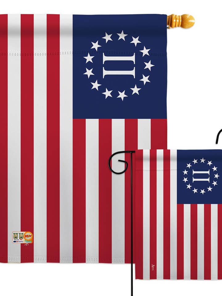 Deuxième révolution américaine Americana US Historic USA Drapeau pour la vente par Two Group Flag Co