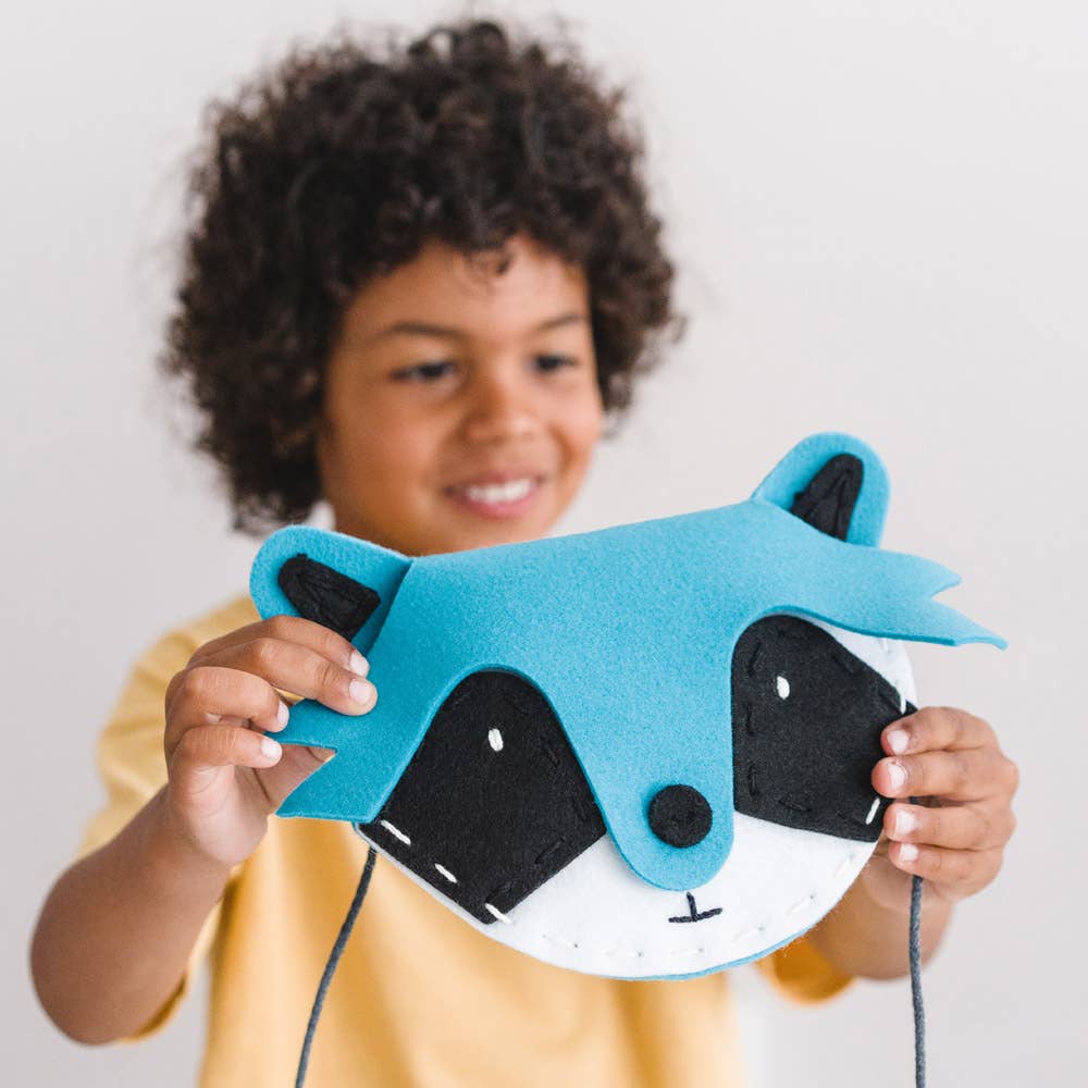 aPunt Barcelona - Vendita all'ingrosso Kit per lavoretti fai da te - Bambini - Kit regalo per bambini per creare una borsa: procione1