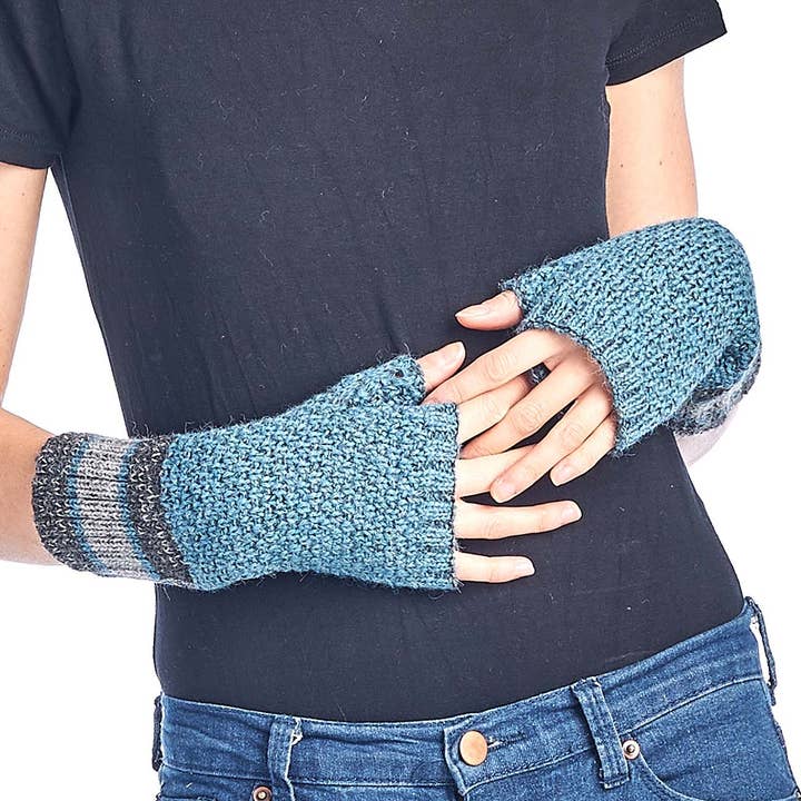 Shupaca Alpaca – Engroshandel Handsker - Dame – Alpaca Handsker - Carrera - Teal4