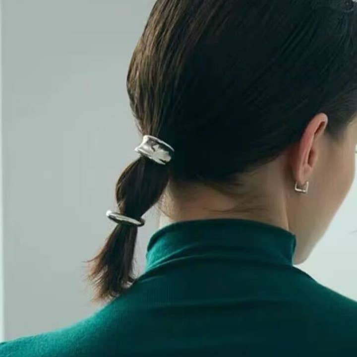 LadyJuneAccessories - Wholesale Hair Accessories Set - Women's - Ponytail Holder, Ponytail Hook,Hair Cuff Set 3 pieces