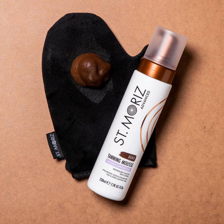 BLIII Holding - Vente Autobronzants - NOUVELLE mousse bronzante St. Moriz, couleur correcte, foncée, 7,78 fl oz