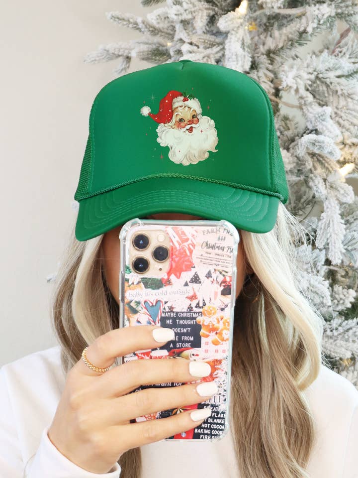 Chapeau de Santa Trucker Vintage  pour la vente par Hank & Scoot