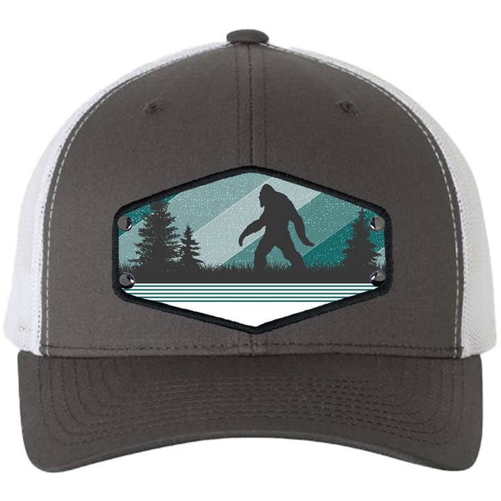 Hut Bigfoot Hex Stripe auf YP6606 Charcoal & White lab für den Großhandel von Stryder Gear