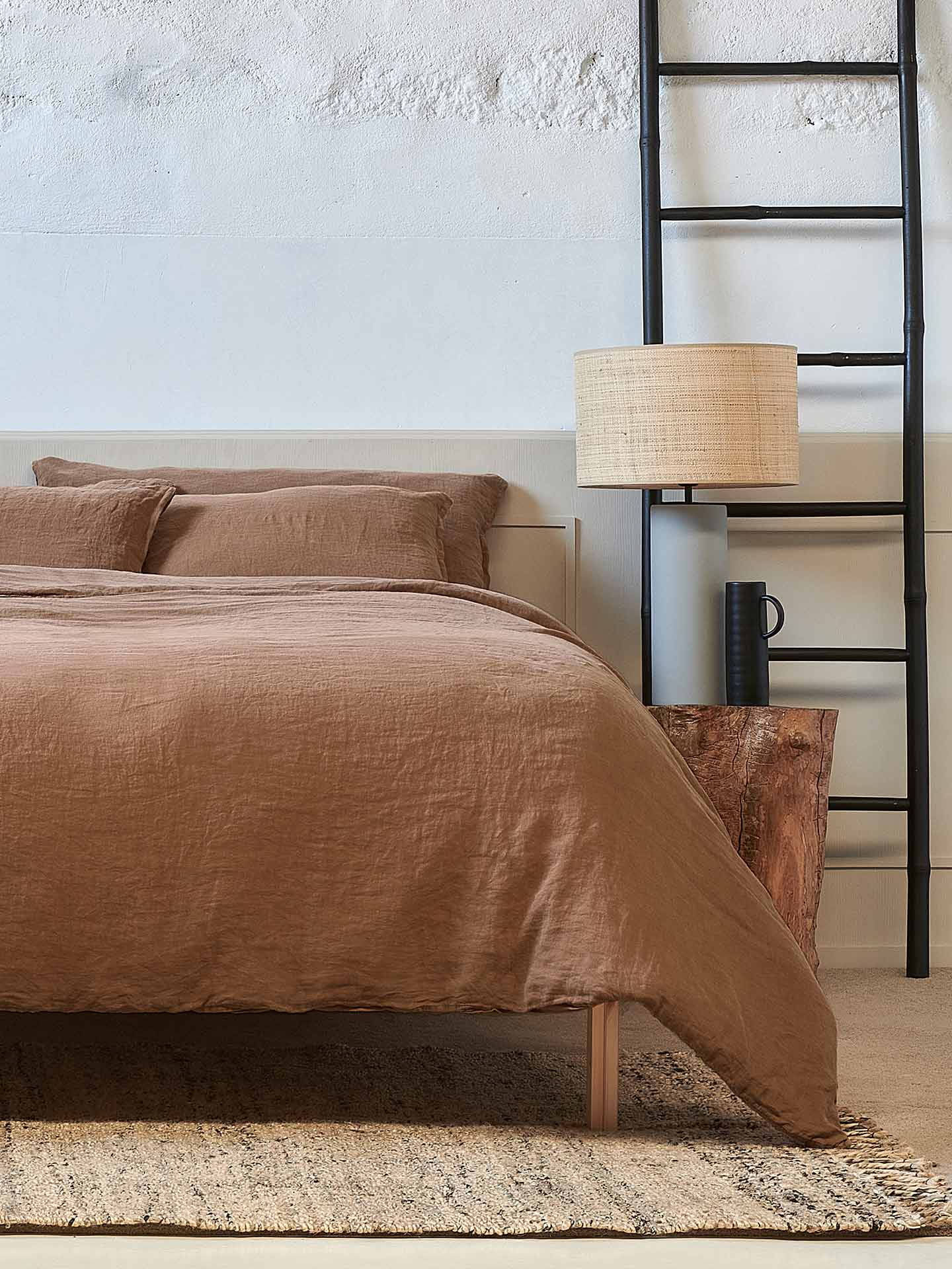 Linen Duvet Cover in Brick Color for wholesale on Faire3