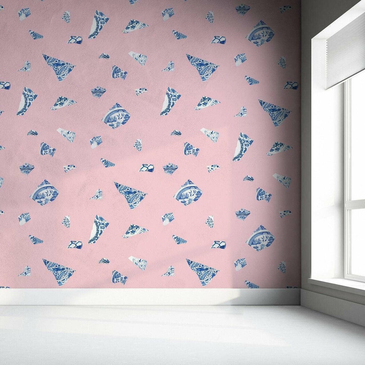Mineheart - Wholesale Wallpaper - Pink & Blue Plate fragment wallpaper3