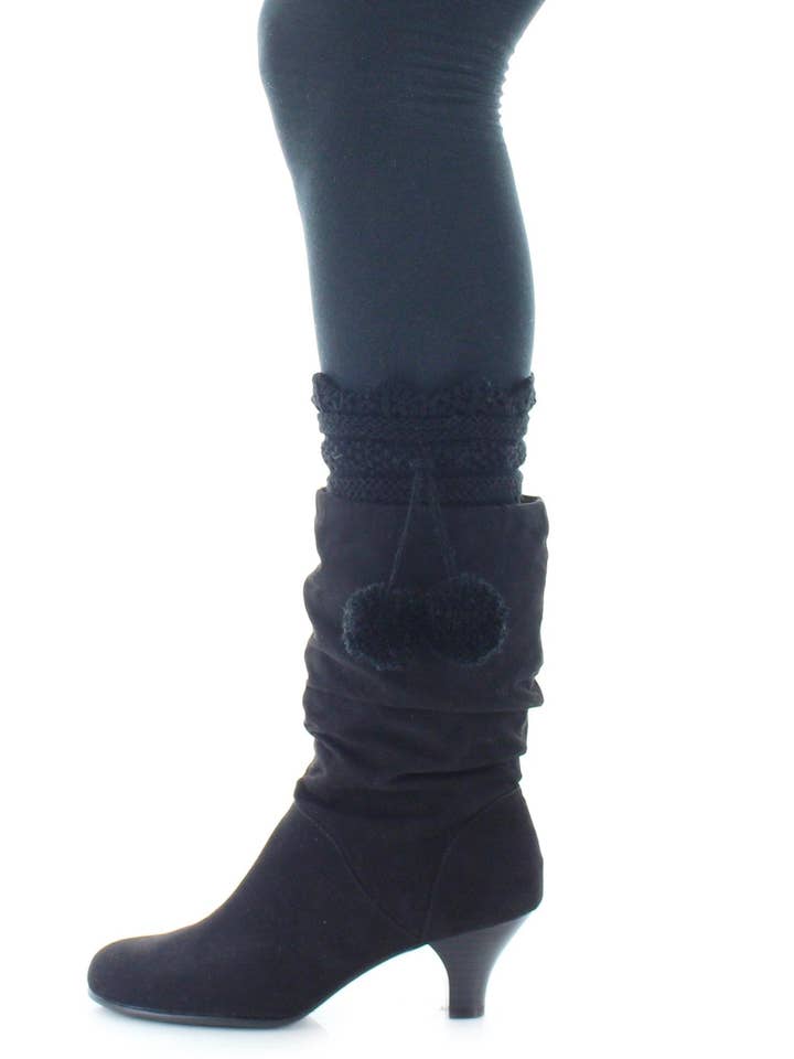 MeMoi Maglina Dot Diamond Knit Boot Toppers for wholesale by Infinity Classics International Inc.