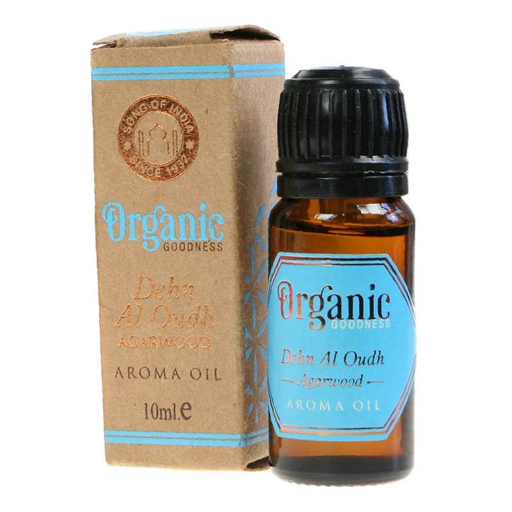 Aroma oil Organic Goodness, Dehn Al Oudh Agarwood, 10ml for wholesale by Shared Earth