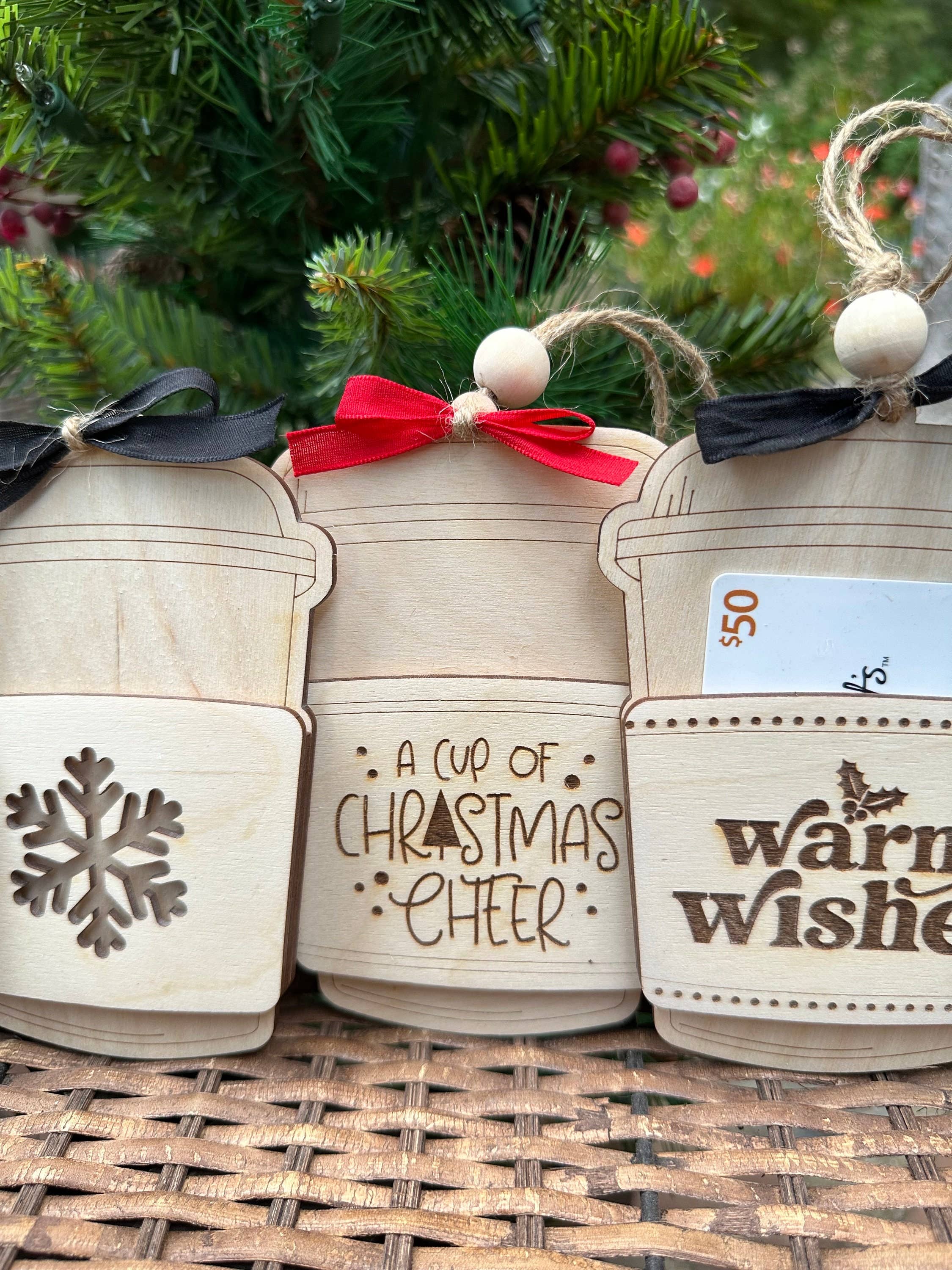 knocks on wood - Wholesale Gift Tag - Gift Card Holder Teacher Appreciation Gift Card Holder Merry3