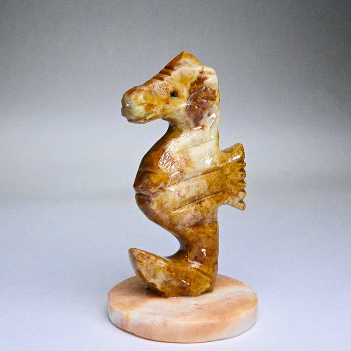 Hippocampe en marbre 2" pour la vente par SS handcrafted Art