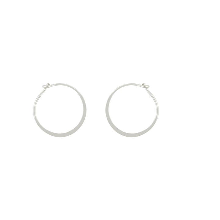 Mark Steel Jewelry - Wholesale Hoop Earrings - 22 Gauge Flat Wire Hoop Earring Available in Sizes 9mm-18mm