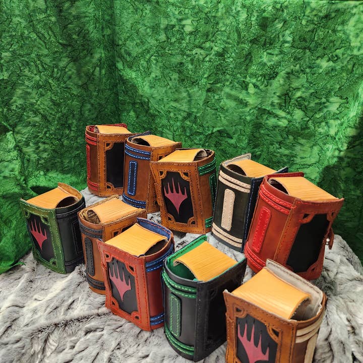 Crimson Knight Leatherworks LLC - Wholesale Card Game - Book Deck Box, MTG, Commander