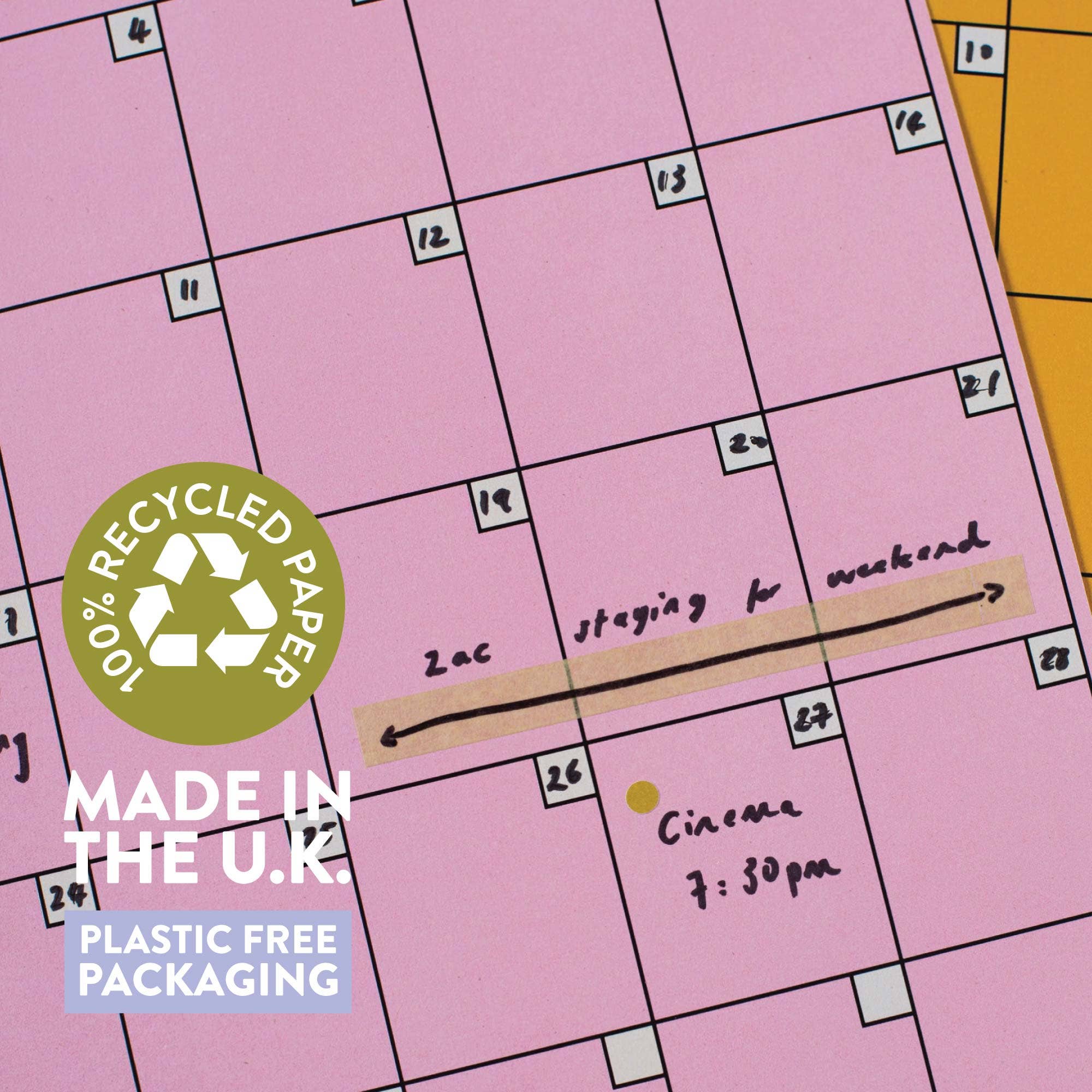 Good Tuesday - Wholesale Planner - Undated A3 Planner | 12 Pages | Colourburst | Sunday Start5