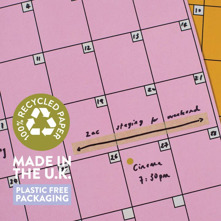 Good Tuesday - Wholesale Planner - Undated A3 Planner | 12 Pages | Colourburst | Sunday Start5