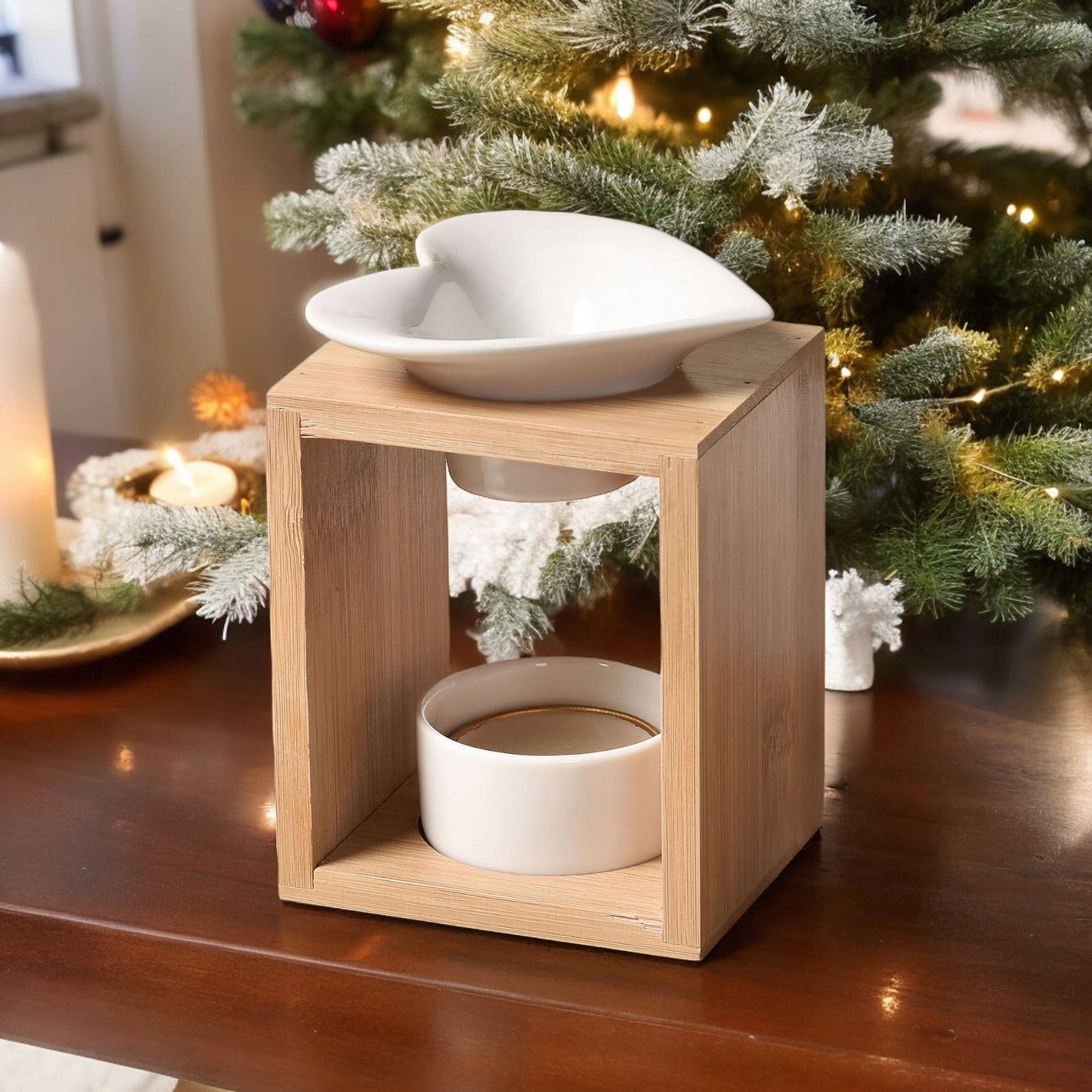 Zen'Arôme - Wholesale Fragrance Warmer - Scented Wax Melts Burner – Ceramic and Bamboo Candle Holder14