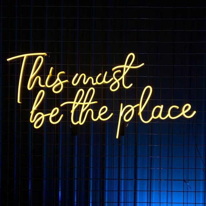 Glow Neon - Wholesale Neon Sign - This Must Be The Place Neon Sign, Wall Decor For Store