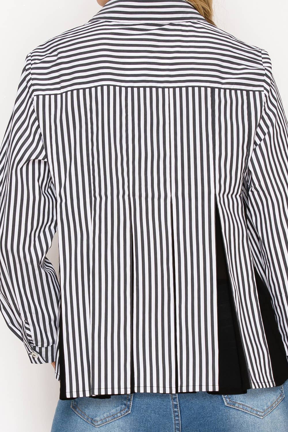 Joh Apparel - Wholesale Button Down Shirt - Women's - Jenn Shirt with Pleating Details8