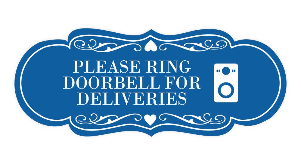 All Quality - Wholesale Sign - Signs ByLITA Designer Please Ring Doorbell for Deliveries Wall or Door Sign7