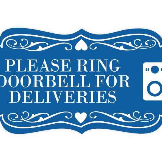 All Quality - Wholesale Sign - Signs ByLITA Designer Please Ring Doorbell for Deliveries Wall or Door Sign7