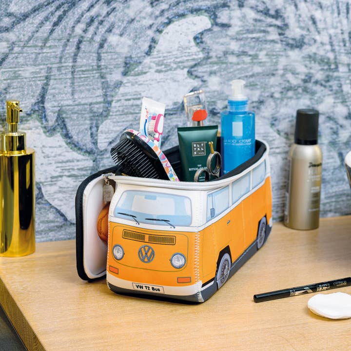 VW Collection by BRISA - Wholesale Toilettas - Uniseks - VW T2 Bus Travel Office toilettas voor buiten — OR (L)