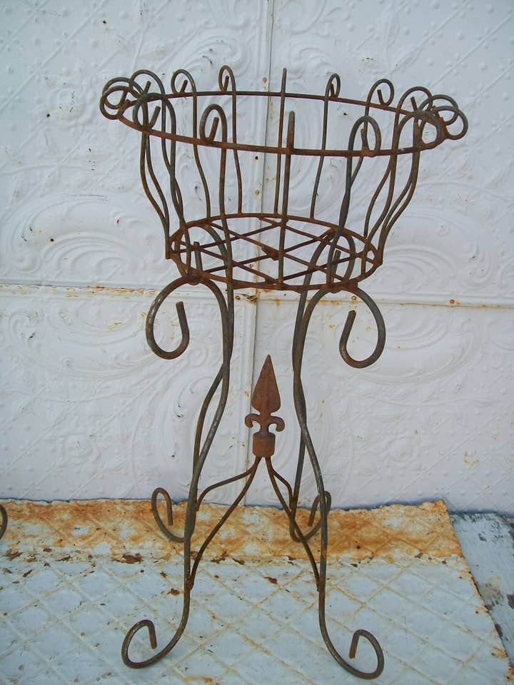 Small Parisian Flower Planter Plant Stand for wholesale by Garden Iron And More