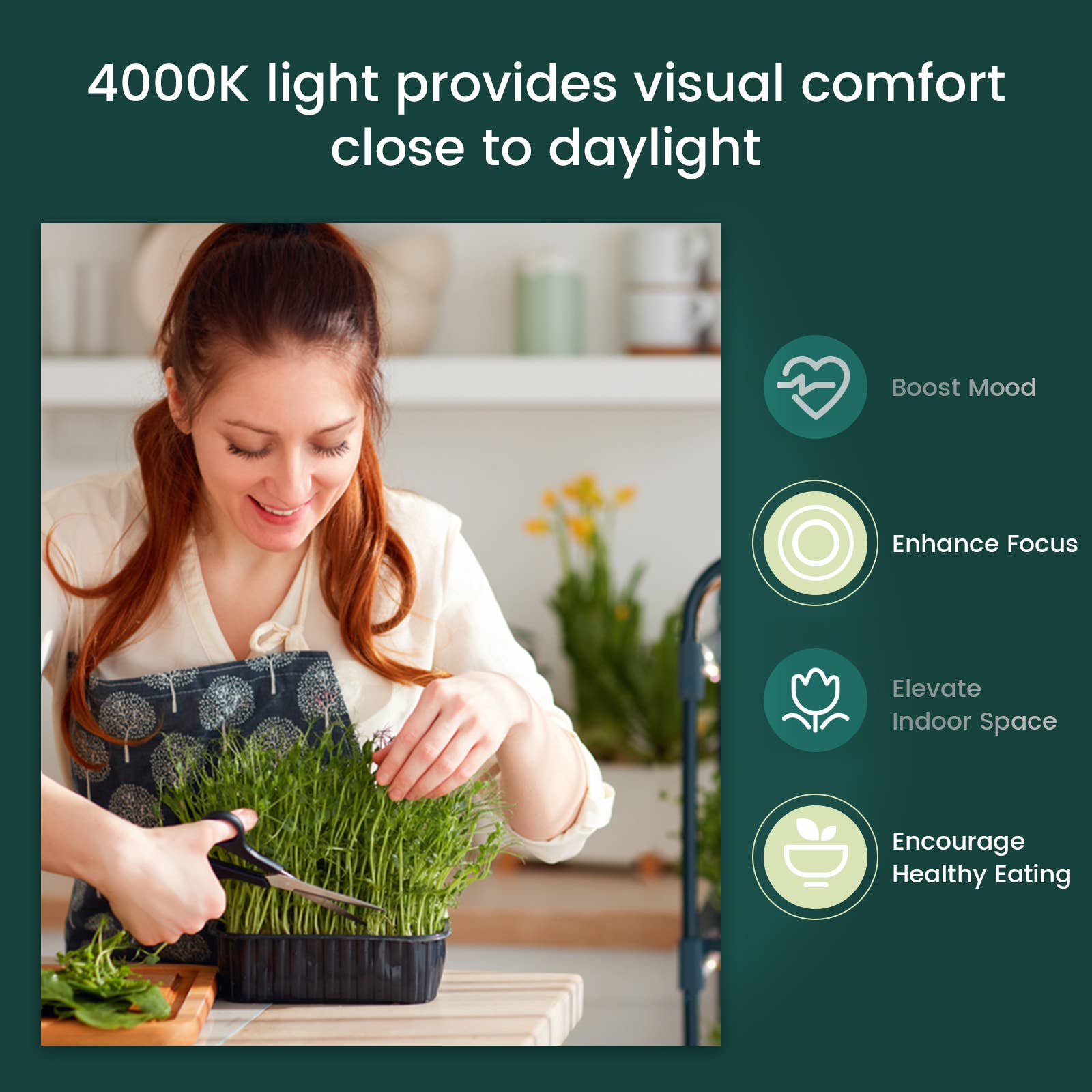 MY CITY GARDEN - Wholesale Garden Tool - POWER GROW, 2ft 4000K Full Spectrum LED Grow Lights, 2 pack 3