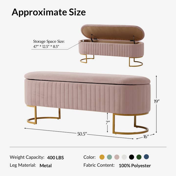 Karat Home - Wholesale Bench - Paula Storage Bench20