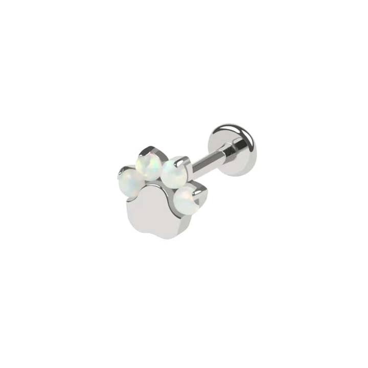 Opal Paw Labret Piercing for wholesale by Twilight London
