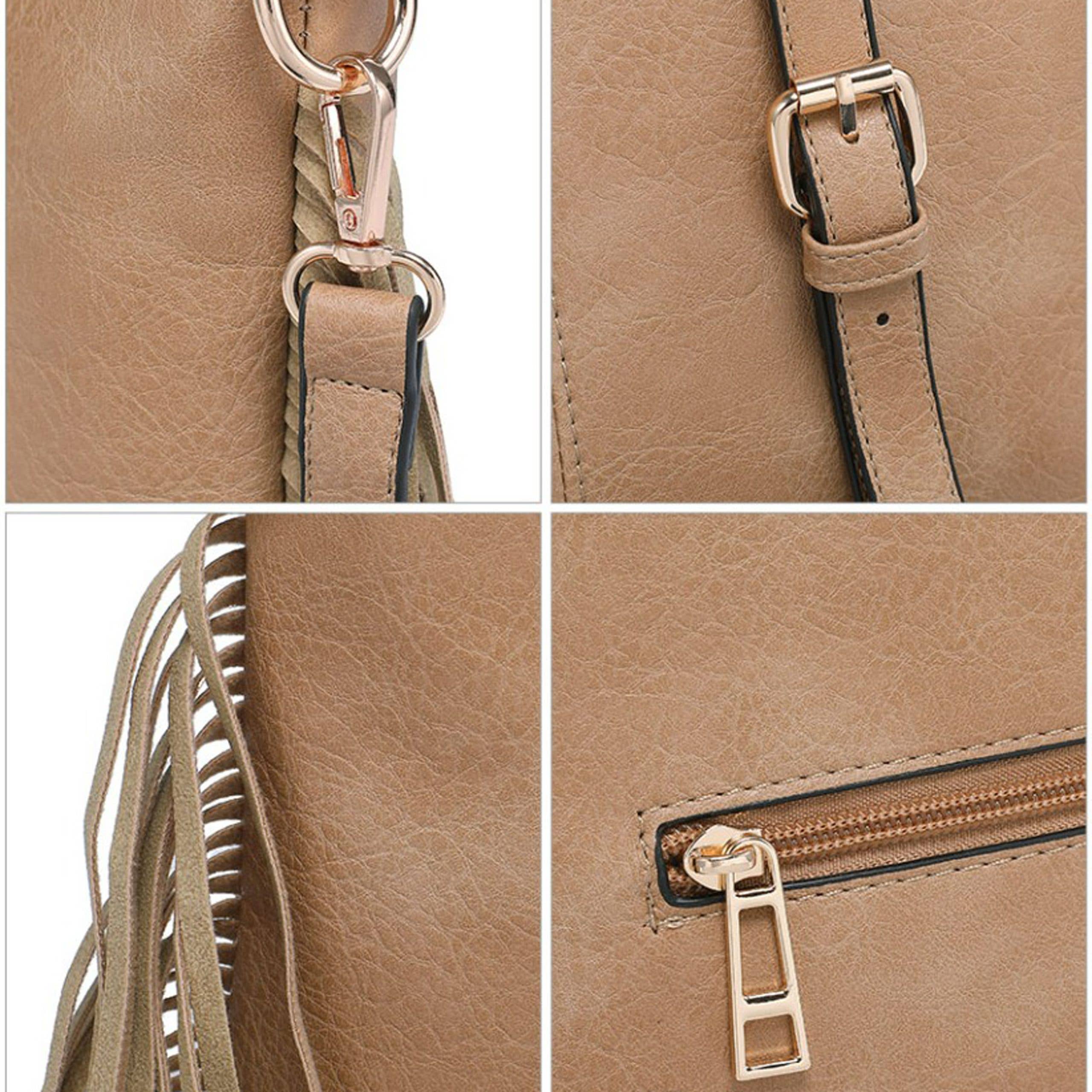 Ellas Trading – wholesale Crossbody bag – Women's – Trendy Crossbody Shoulder Bag Cutout Handle Fringe Tassel11