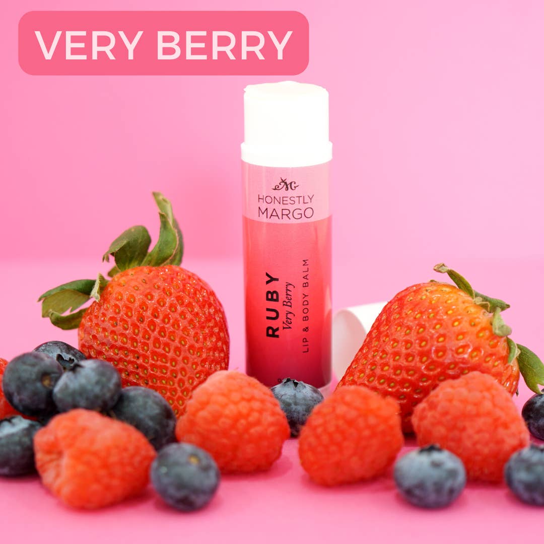 Honestly Margo - Wholesale Lip Balm - Very Berry RUBY Lip & Body Balm