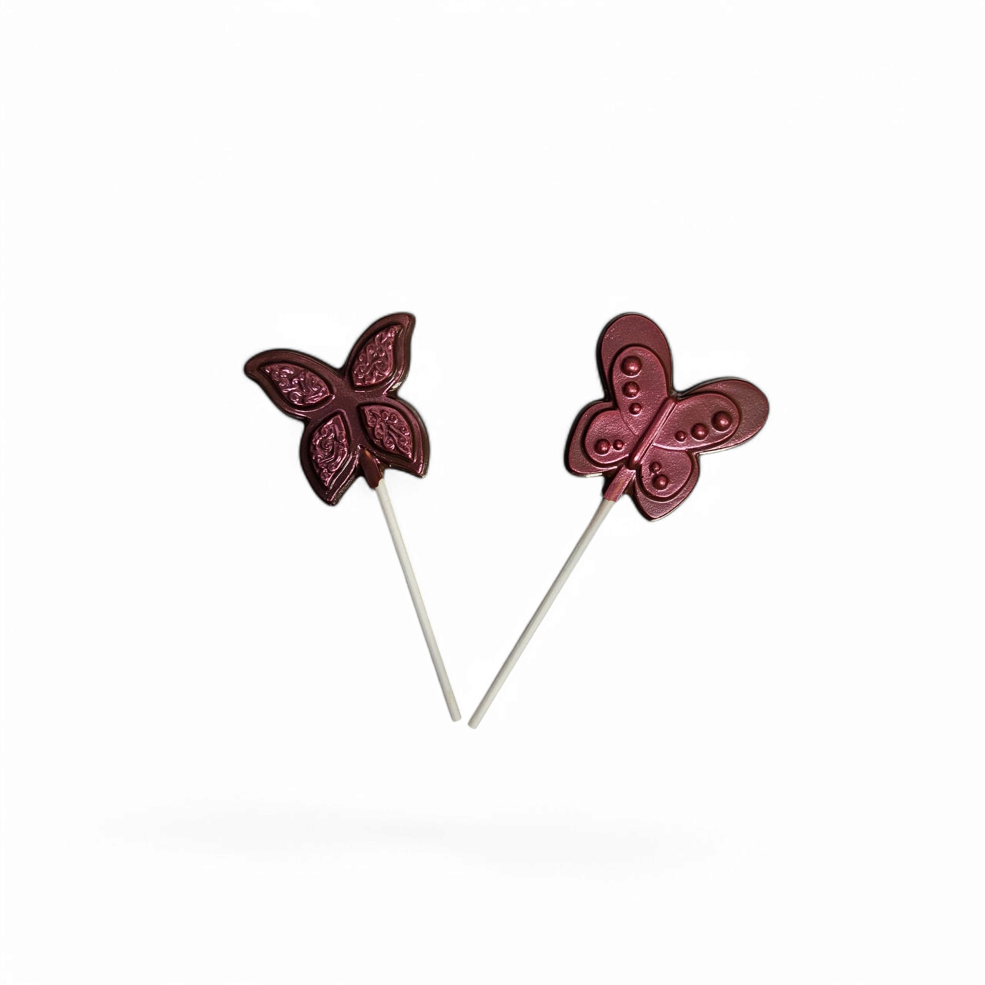 J. Patrice Chocolate Studio - Wholesale Chocolate - Butterfly Chocolate Lollipop 2
