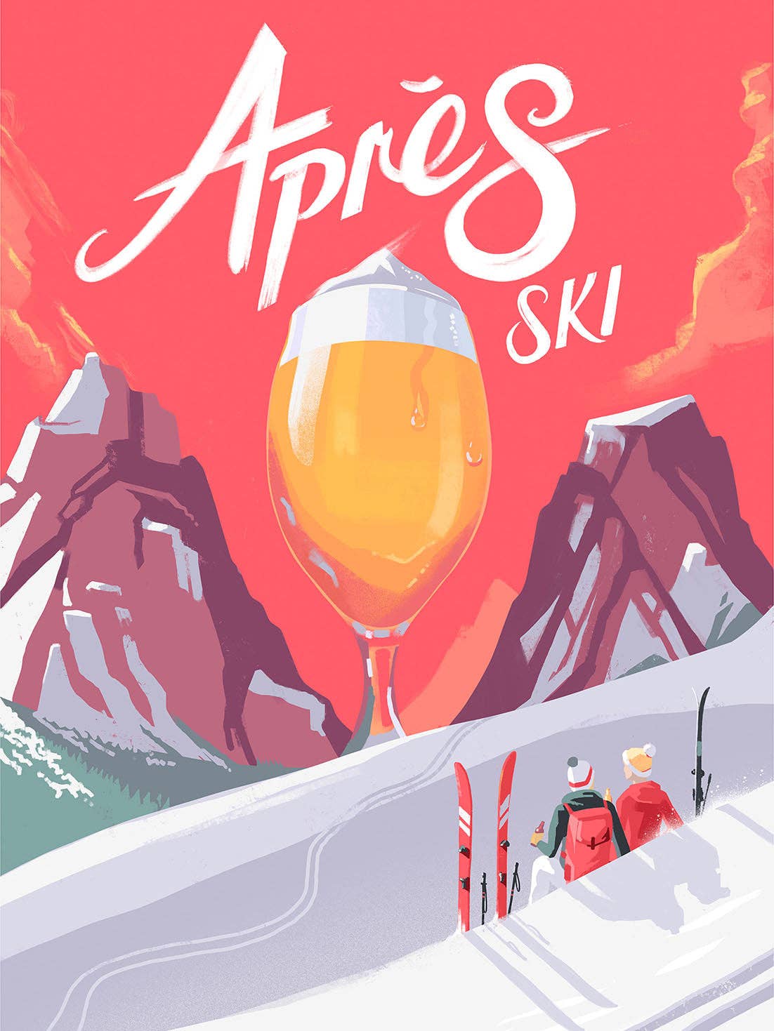 BLUE SHAKER - Wholesale Art Print - Mark Harrison - Apres Ski Pink0