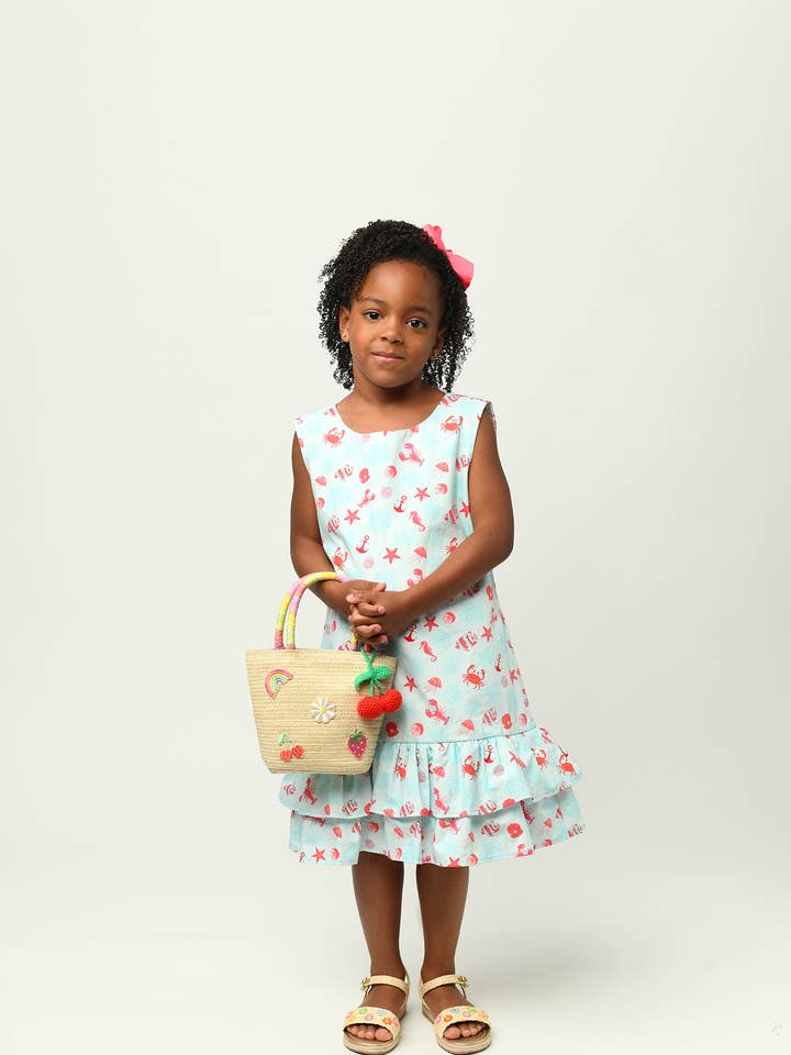 Minna - Wholesale Dress - Kids - Drop waist Dress - Summertime at the Cape Sea Creatures7