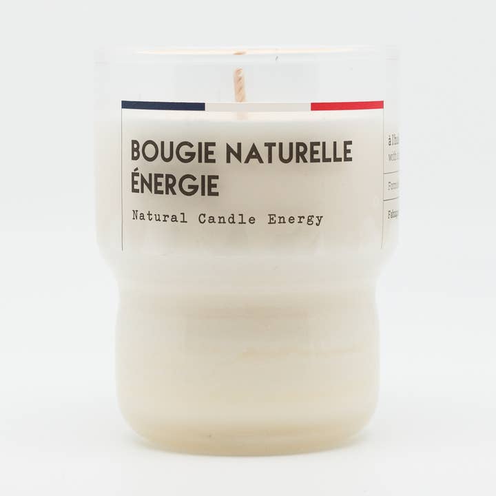 Organic Energie natural candle made in France for wholesale by Jolis Baumes