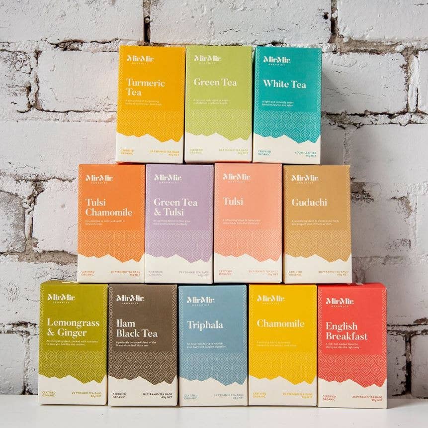 Pickle and Spice – Sacos de chá por atacado – Sacos de chá preto MIRMIR Certified Organic Ilam 40gm2