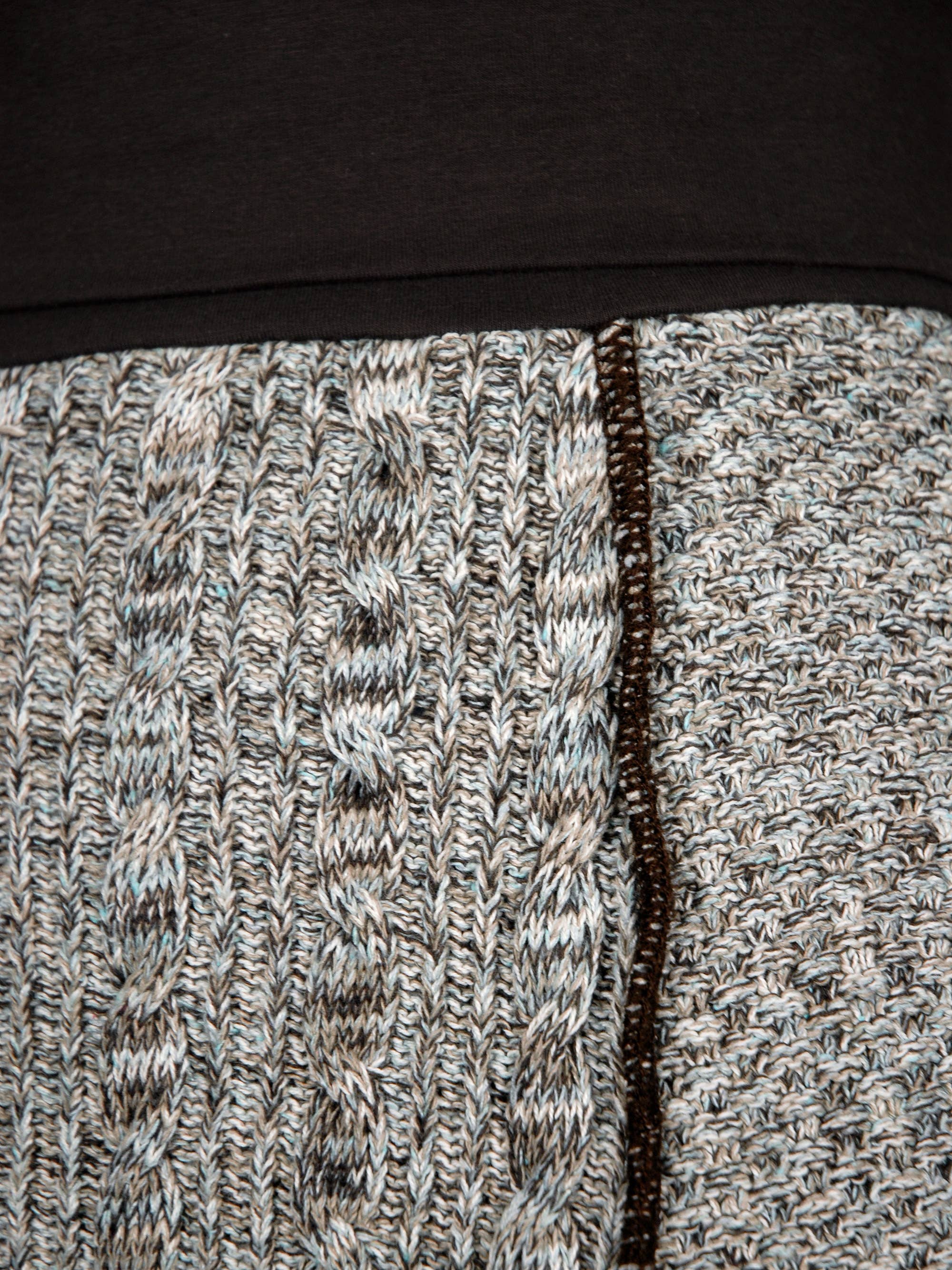 Green 3 – Engroshandel Nederdel - Dame – Kvinders bomuld Sweater Strik Panel Nederdel -Chokolade Space Dye5