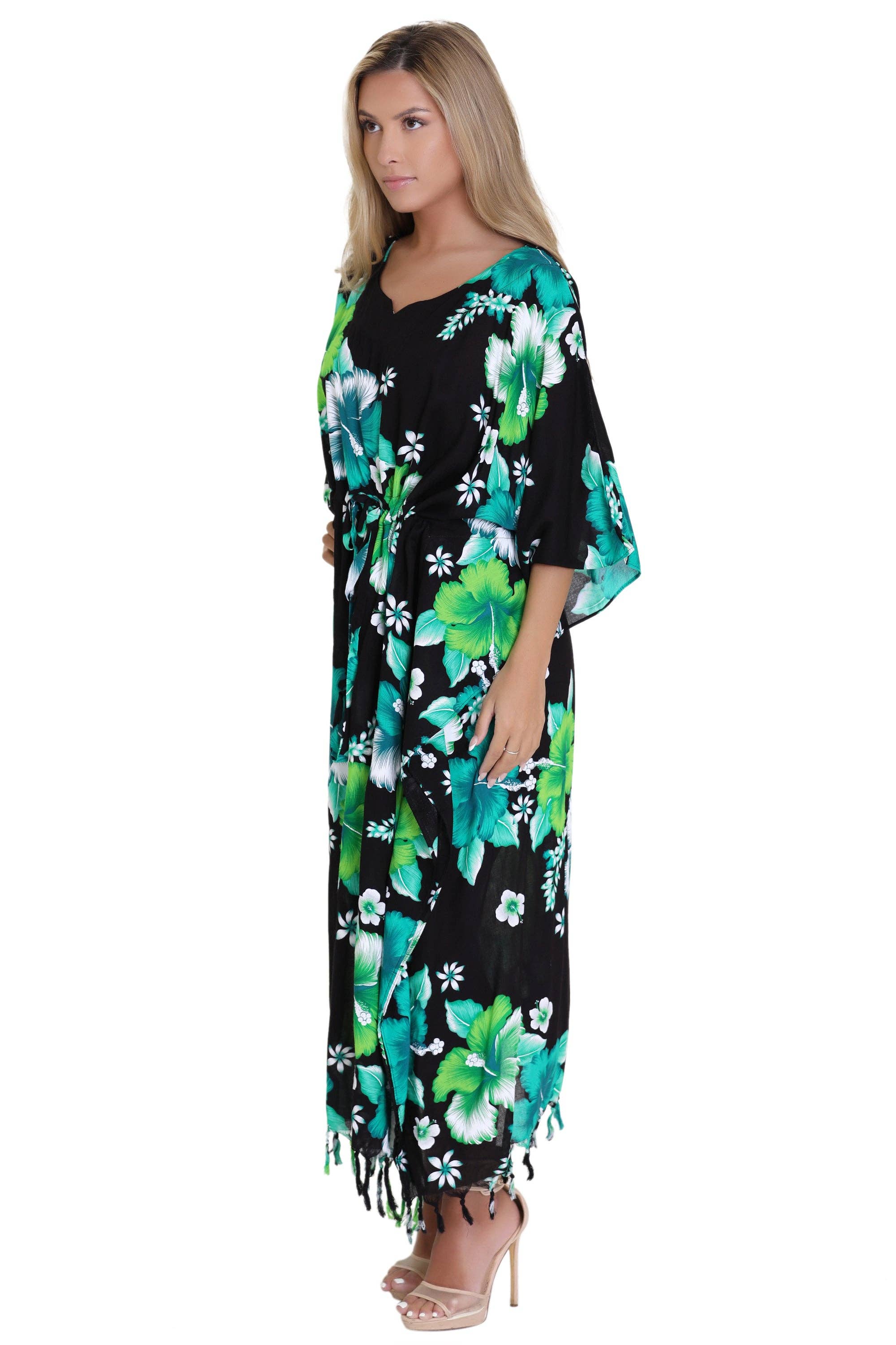 Advance Apparels - Wholesale Swim Cover Up - Women's - Tropical Print Cover-Up TH-20345