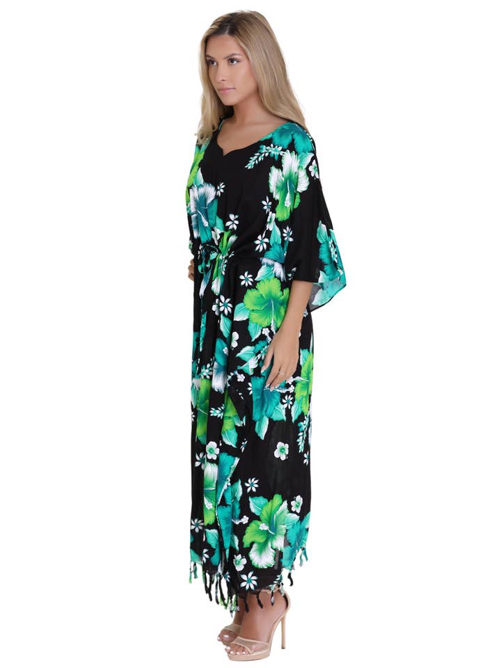 Advance Apparels - Wholesale Swim cover-up – Women’s - Tropical Print Cover-Up TH-20345