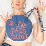 Aerial Clothing sRQ - Wholesale Crossbody Bag - Women's - That Certain Something Denim Crossbody3