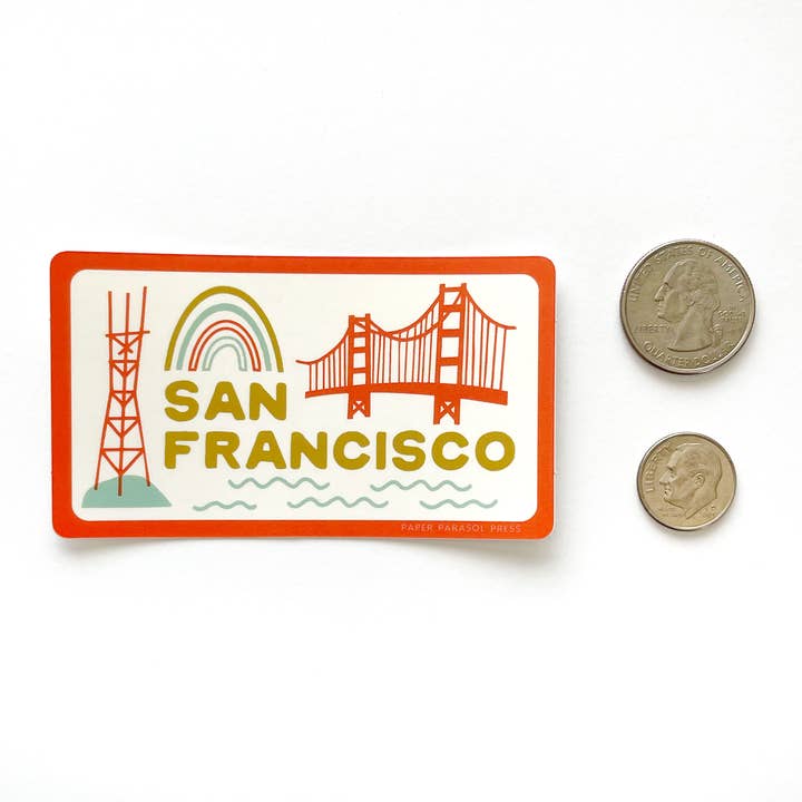 Paper Parasol Press - Wholesale Sticker - San Francisco Symbols Sticker