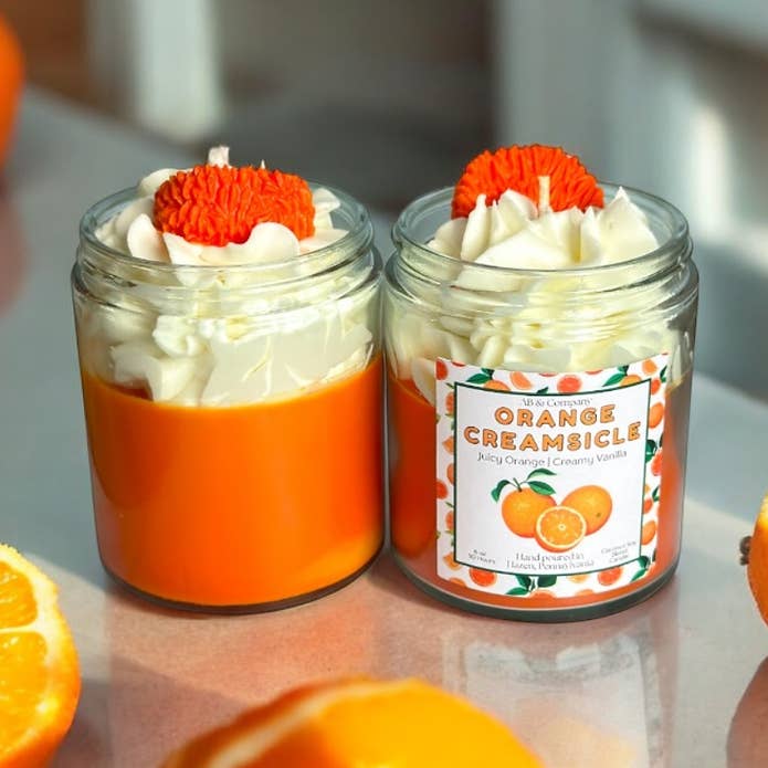 AB And Company - Venta al por mayor Velas en tarros - Vela de Soja de Coco y Naranja Creamsicle0