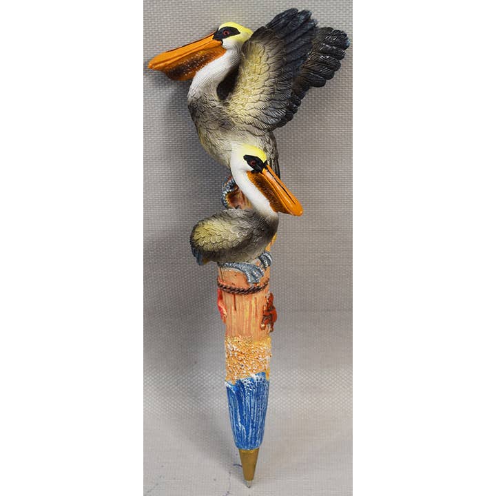 Peclican Planet Pen  6 1/2" for wholesale by Sea Creations