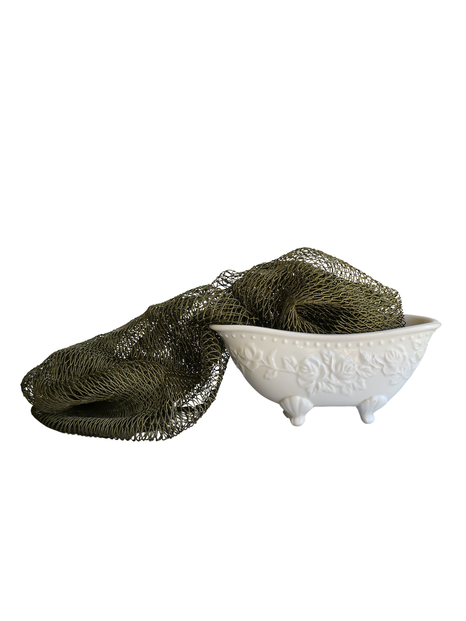 Herbs 'N Butters - Wholesale Bath Pouf/Sponge - African Exfoliating Net Bath Sponge 45"11